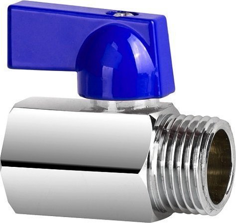 UN Zawór kulowy 1/2' Mini WZ Chrom Zimna