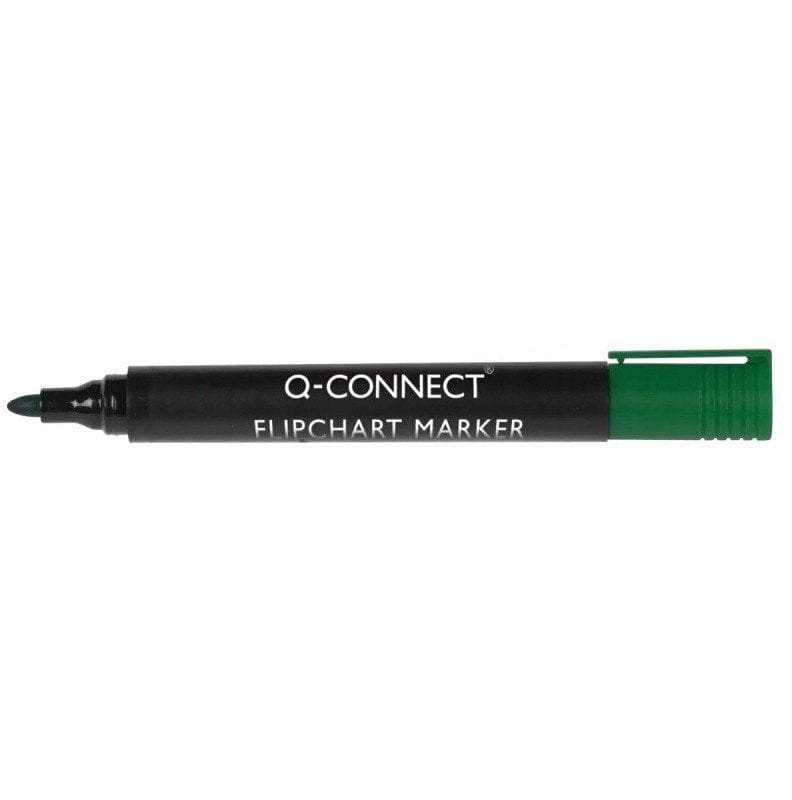 Marker do flipchartów Q-CONNECT, okrągły, zielony