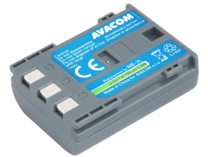 Akumulator Avacom Zapasowy akumulator Canon NB-2LH / Li- ION / 7,4 V / 700 mAh