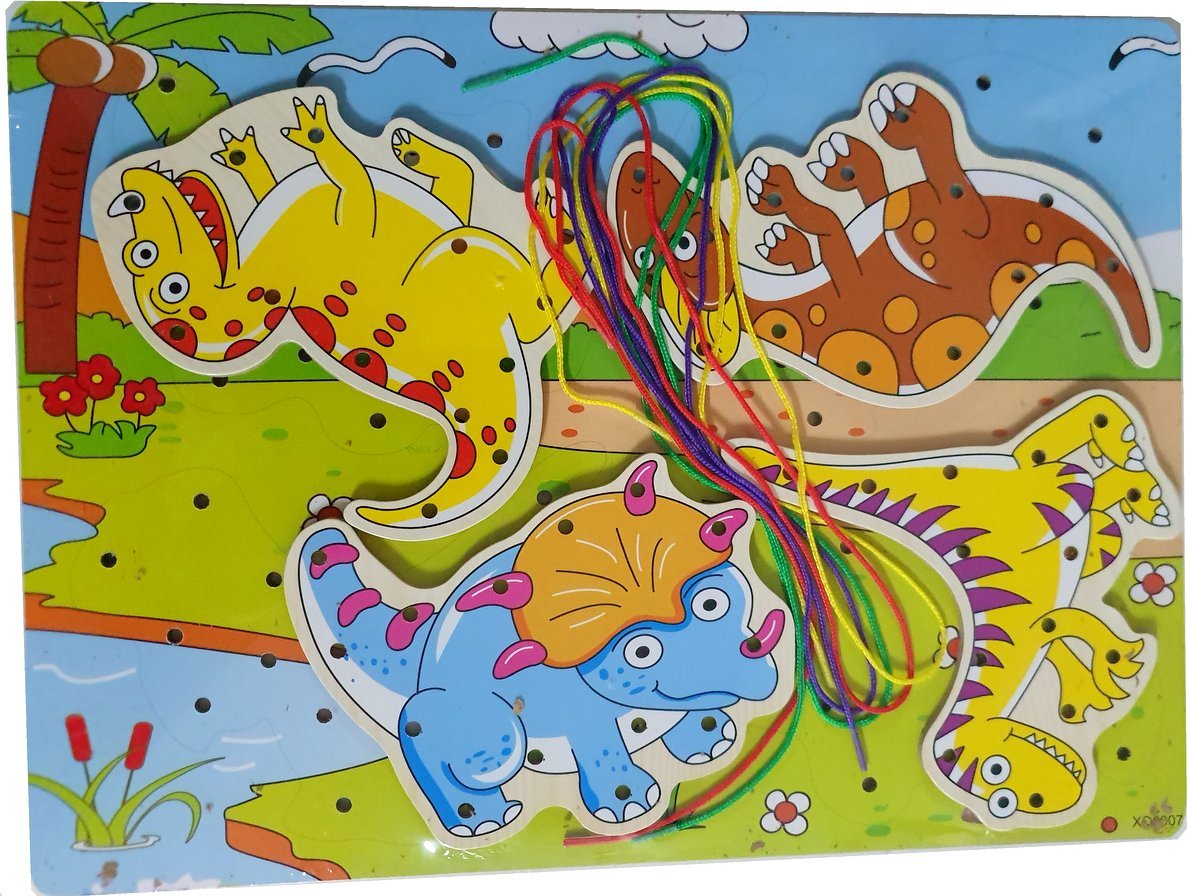 NAUKA sznurowania Zestaw Kreatywny Nawlekanka