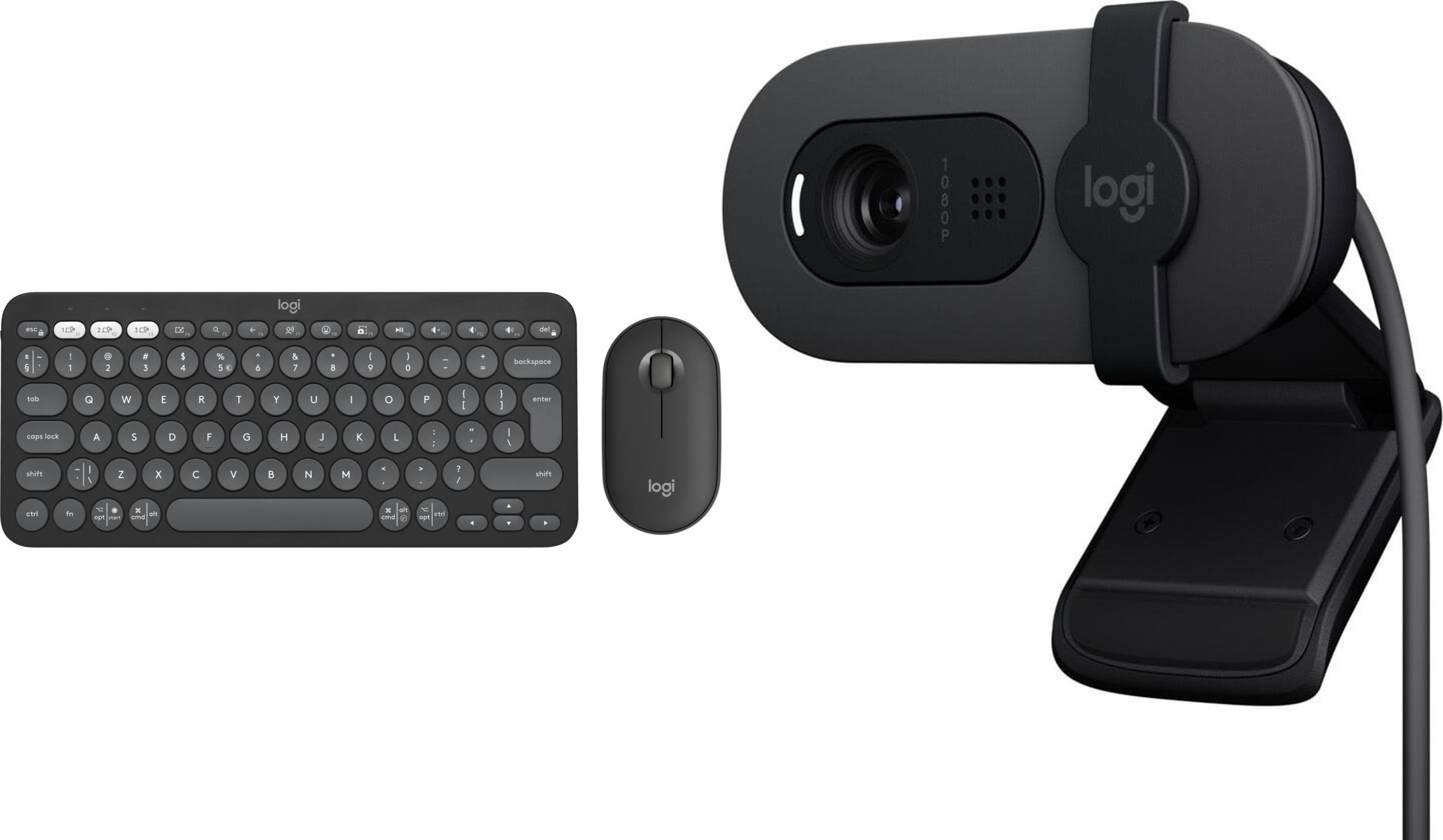 Klawiatura + mysz Logitech Pebble 2 Combo (920-012239) + Brio 100 (960-001585)