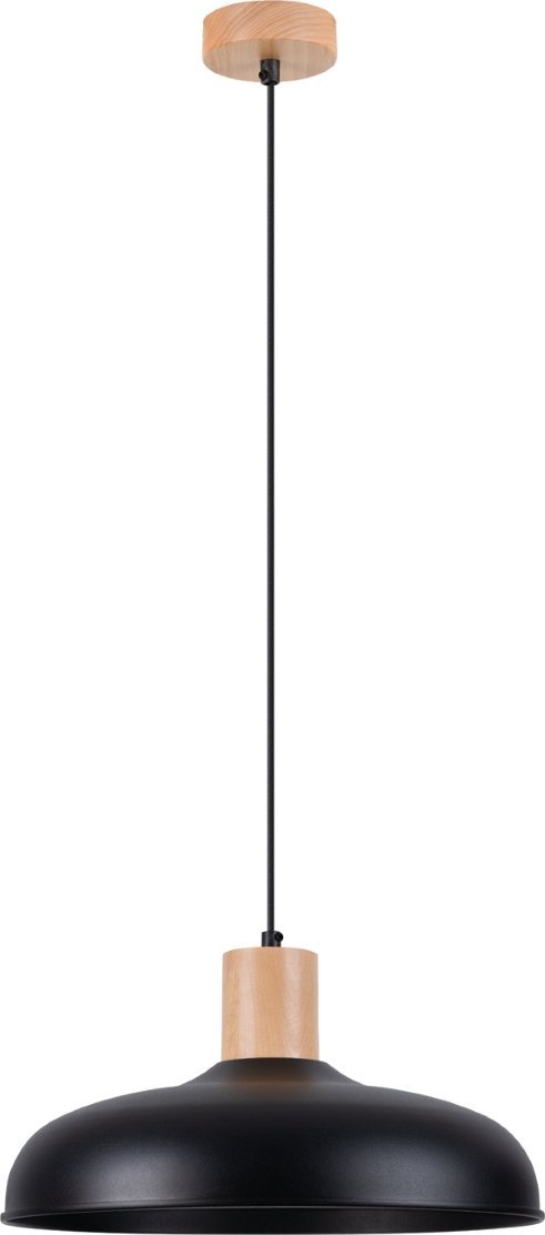 Lampa wisząca Sollux Lighting SOLLUX Lampa wisząca INDY czarna 1 x E27 SL.1324