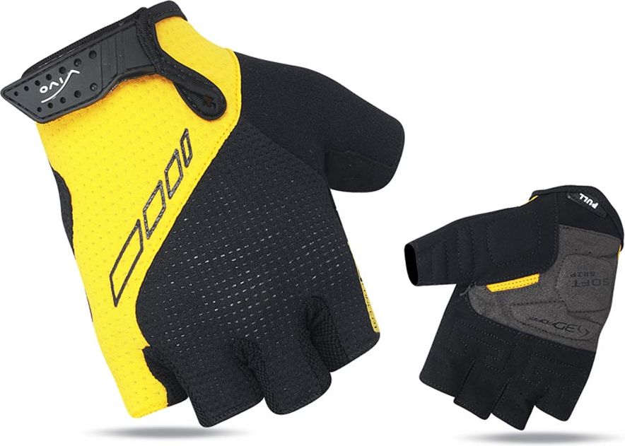 Vivo Rękawiczki rowerowe SB-01-7001-B czarno-żółte r. XXL (4962484)