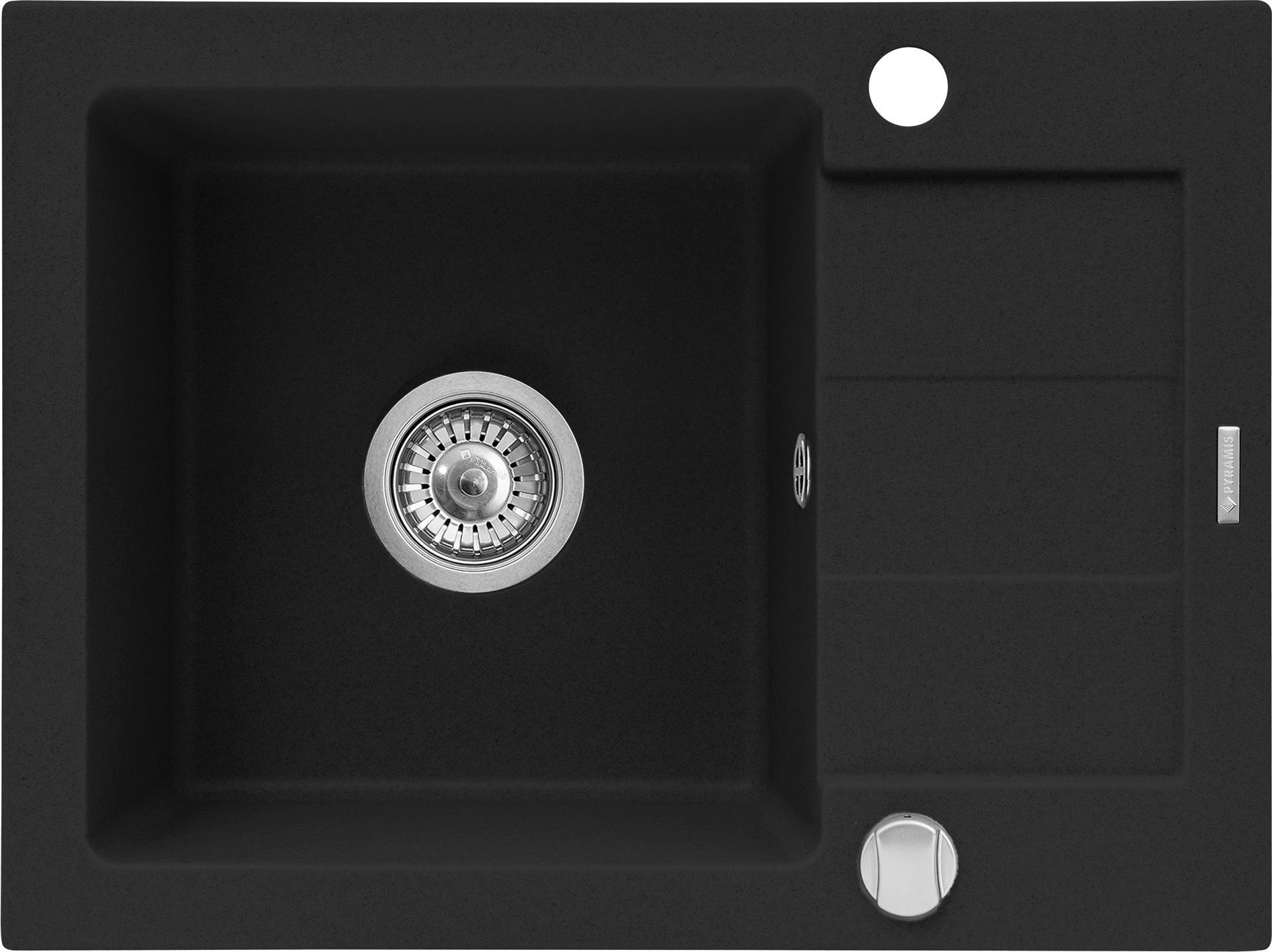 Zlewozmywak Pyramis SPARTA 59x44 1B 1D volcano 70166601