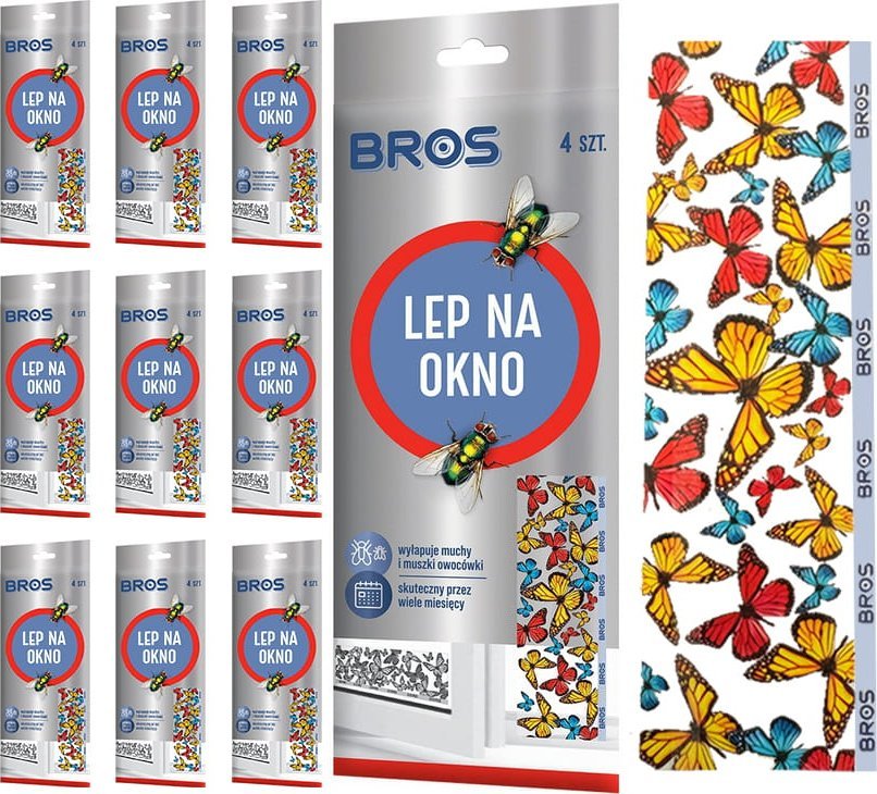 Bros BROS - lep na okno 4-pak - 10 op.