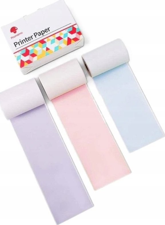 Phomemo Papier Przylepny Naklejki Wkłady Kolor 3x do Phomemo T02 M02 PRO M03 M04S / Q22-RMS - PBL