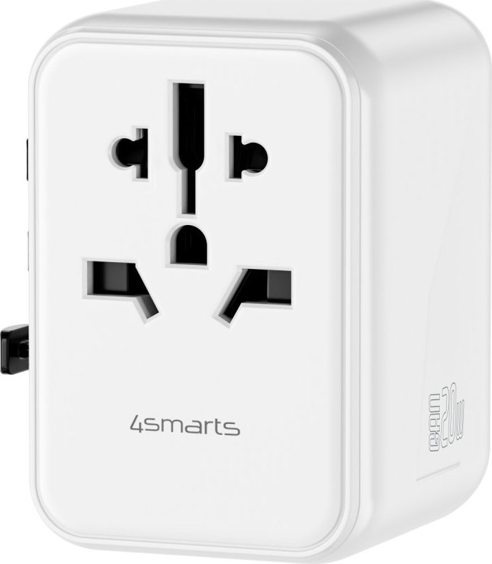 4smarts 4smarts Ladegerät Weltreiseadapter Nomad 20W, weiß