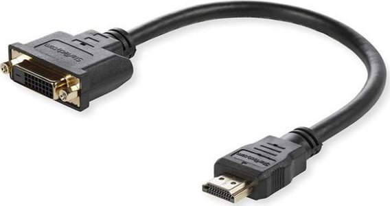 Adapter AV MicroConnect HDMI - DVI-D czarny (Adapter HDMI - DVI M/F, 15CM)