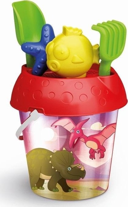 Tupiko Wiaderko holograficzne Dino z foremkami