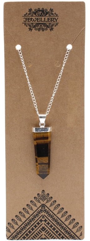 Wisiorek płaski ołówkowy - Tygrysie Oko