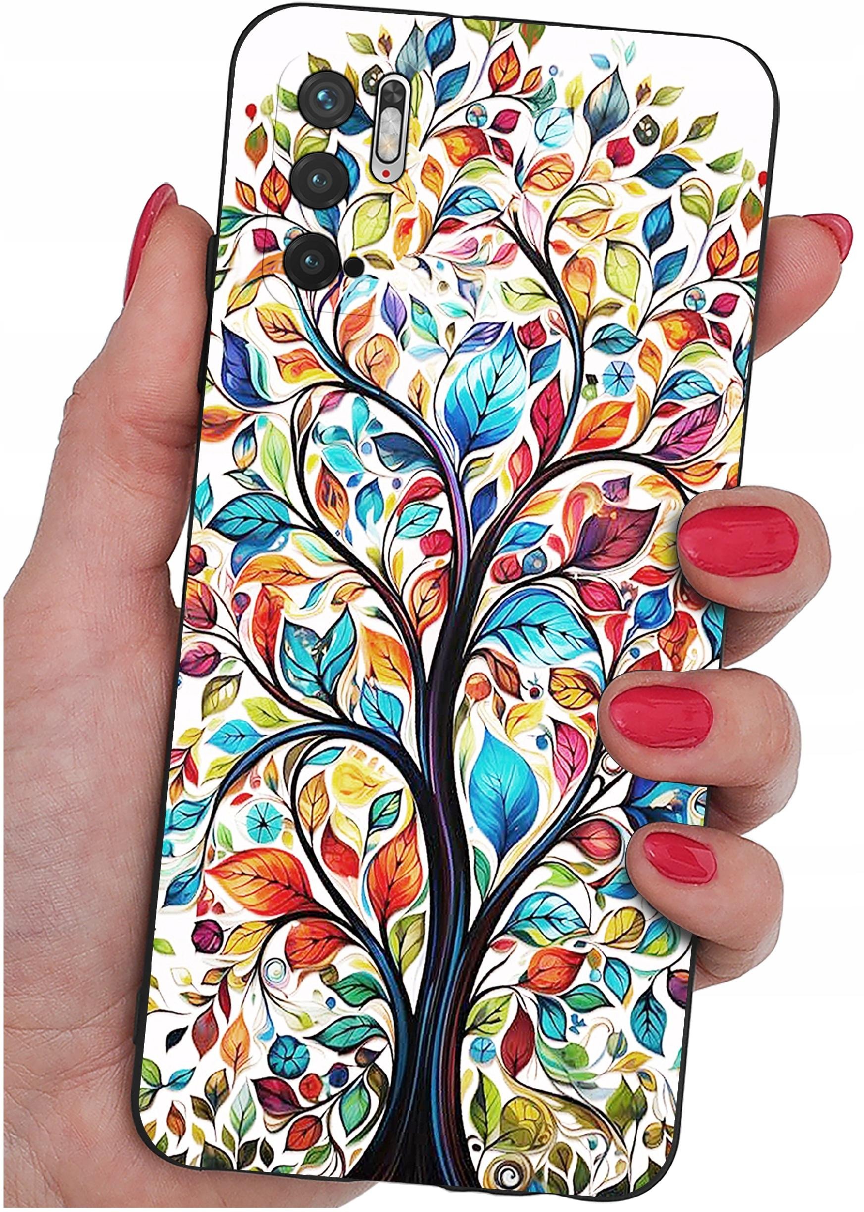 ETUI do Xiaomi Redmi Note 10 5G | WZORY | SILIKONOWE MATT CASE + SZKŁO 9H