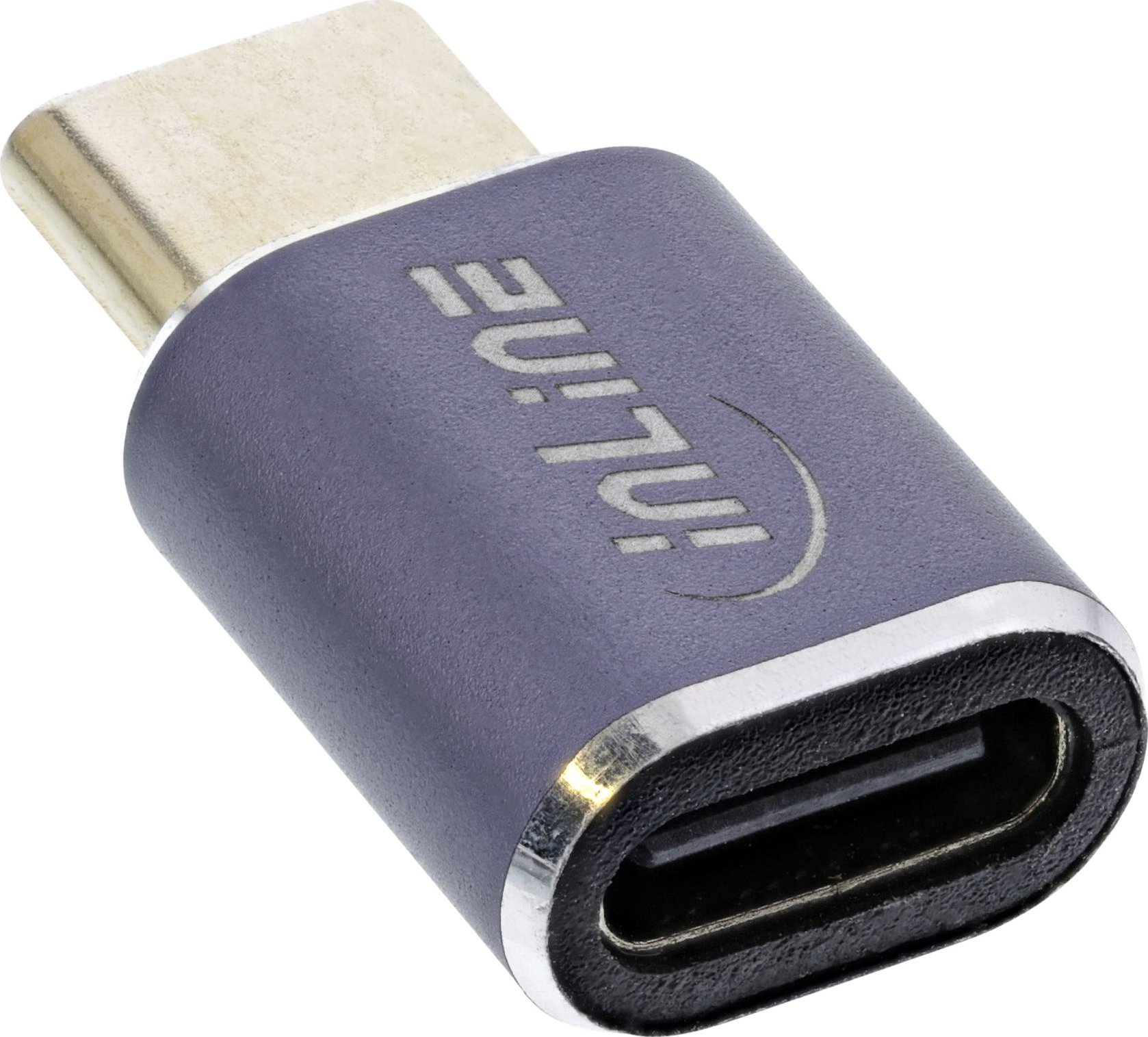 Adapter USB InLine InLine® USB4 Adapter, USB Type-C male/female, aluminium, grey