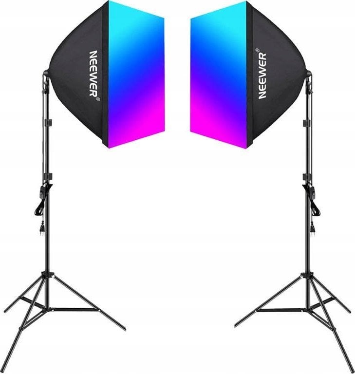 Zestaw studyjny Neewer Zestaw studyjny Neewer NK800 dwa softboxy + żarówki RGB 24W 2700-6500K + statywy + wrota