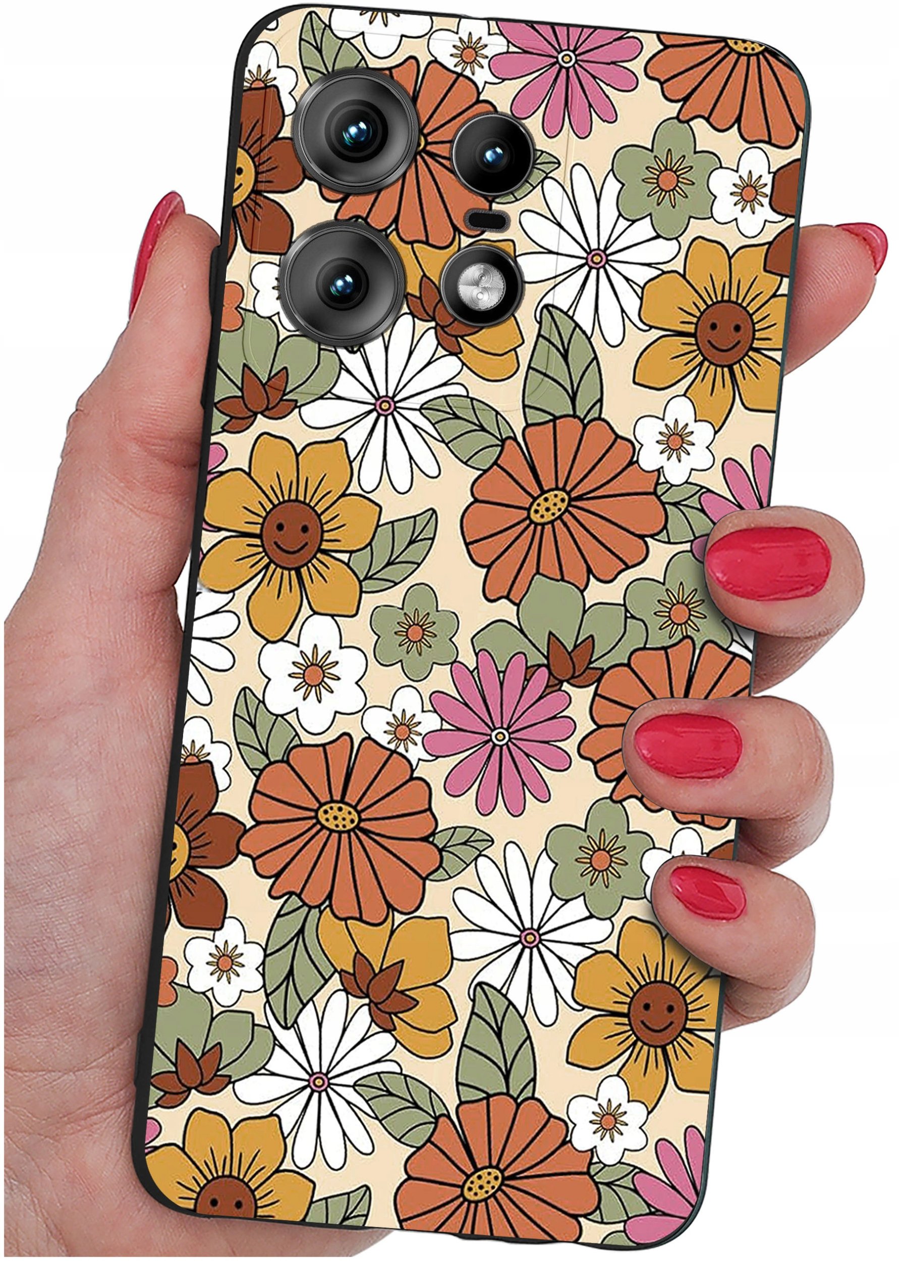 Etui do Motorola Moto EDGE 50 Pro WZORY |SILIKONOWE MATT CASE