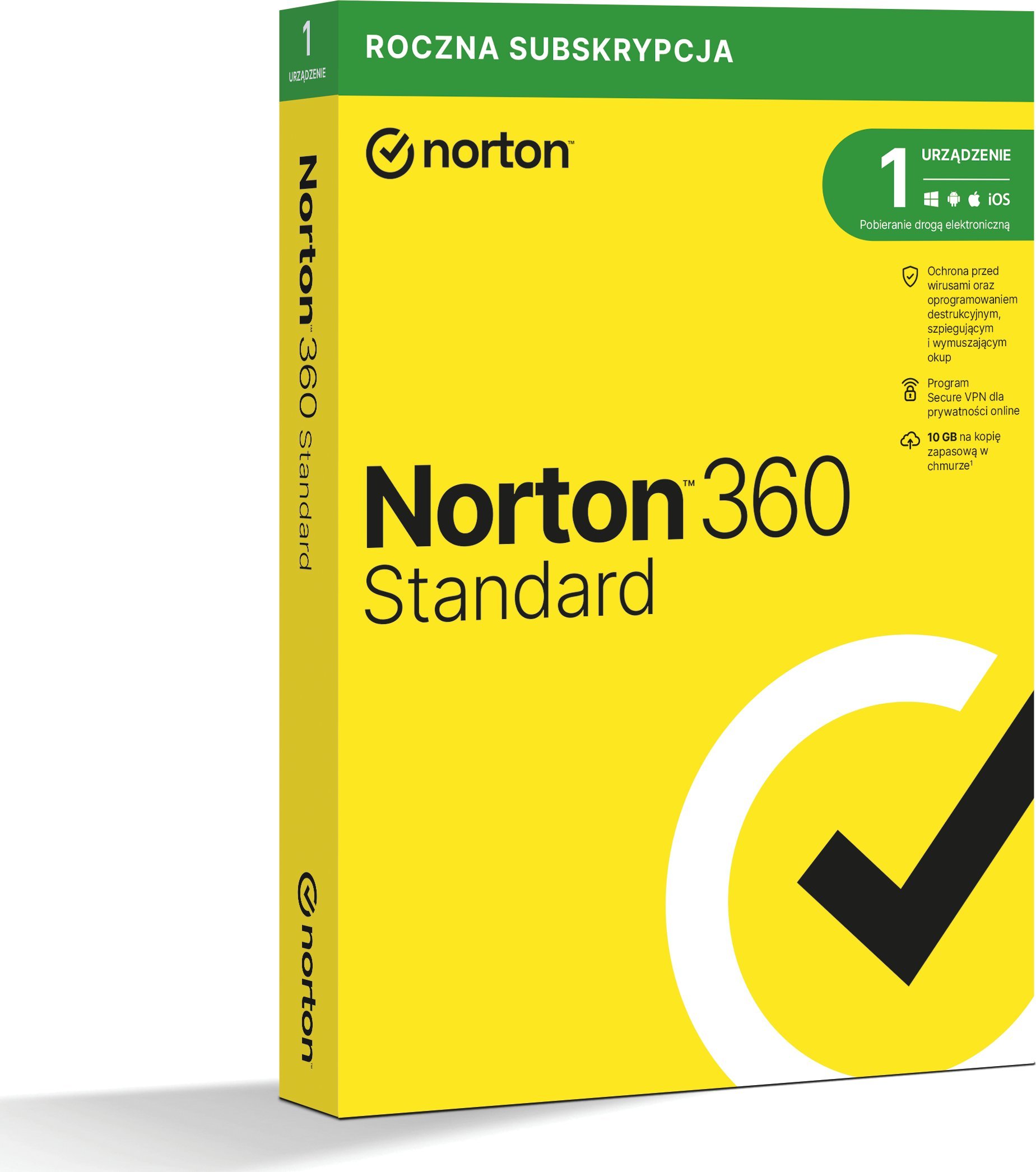 Norton 360 Standard na 1 urządzenie na 12 miesięcy (21408666)