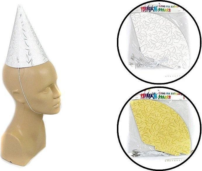 Czapeczki urodzinowe 10szt MIX