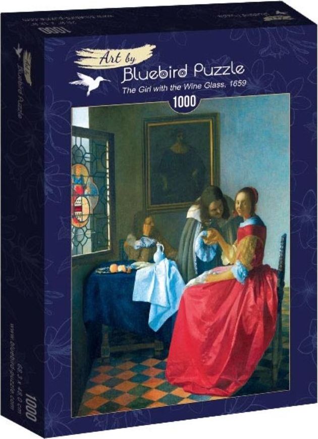 Bluebird Puzzle Puzzle 1000 Vermeer Dziewczyna z kieliszkiem wina