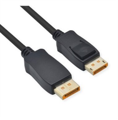 ROLINE Kabel DisplayPort, v2.1, 10K@60Hz, 54Gbit/s, UHBR13.5, DP-DP, M/M, czarny, 1,5 m