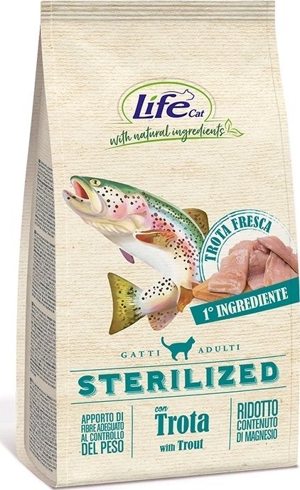 Life Pet Care LIFE CAT 400g STERILIZED TROUT /6