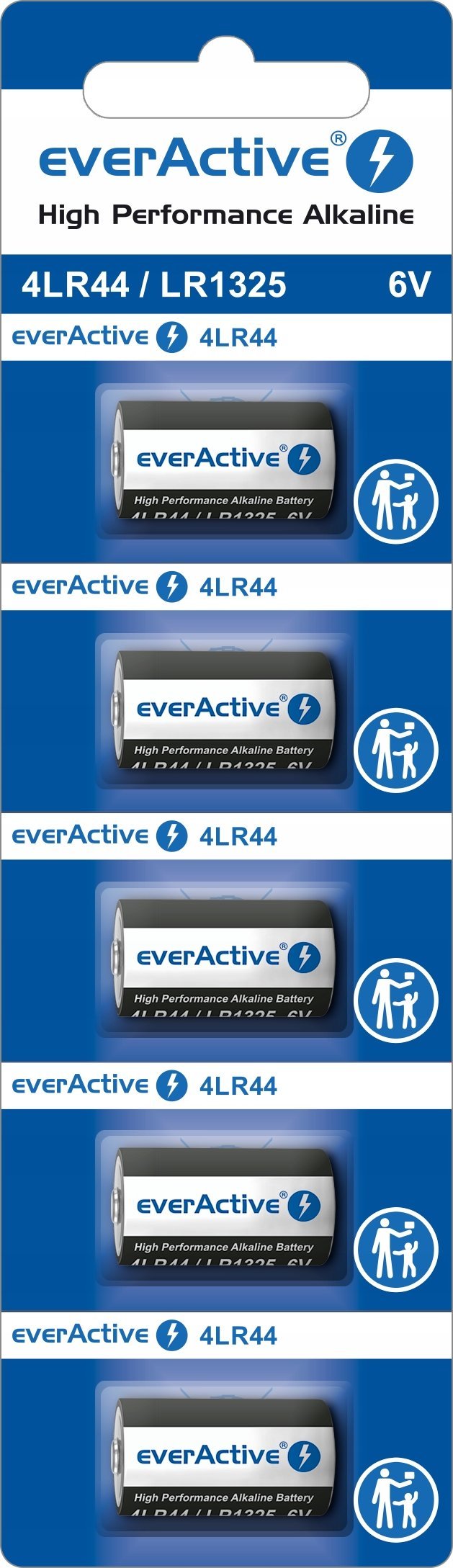 EverActive Bateria alkaliczna everActive 4LR44 / LR1325 / 544A - blister 5 sztuk