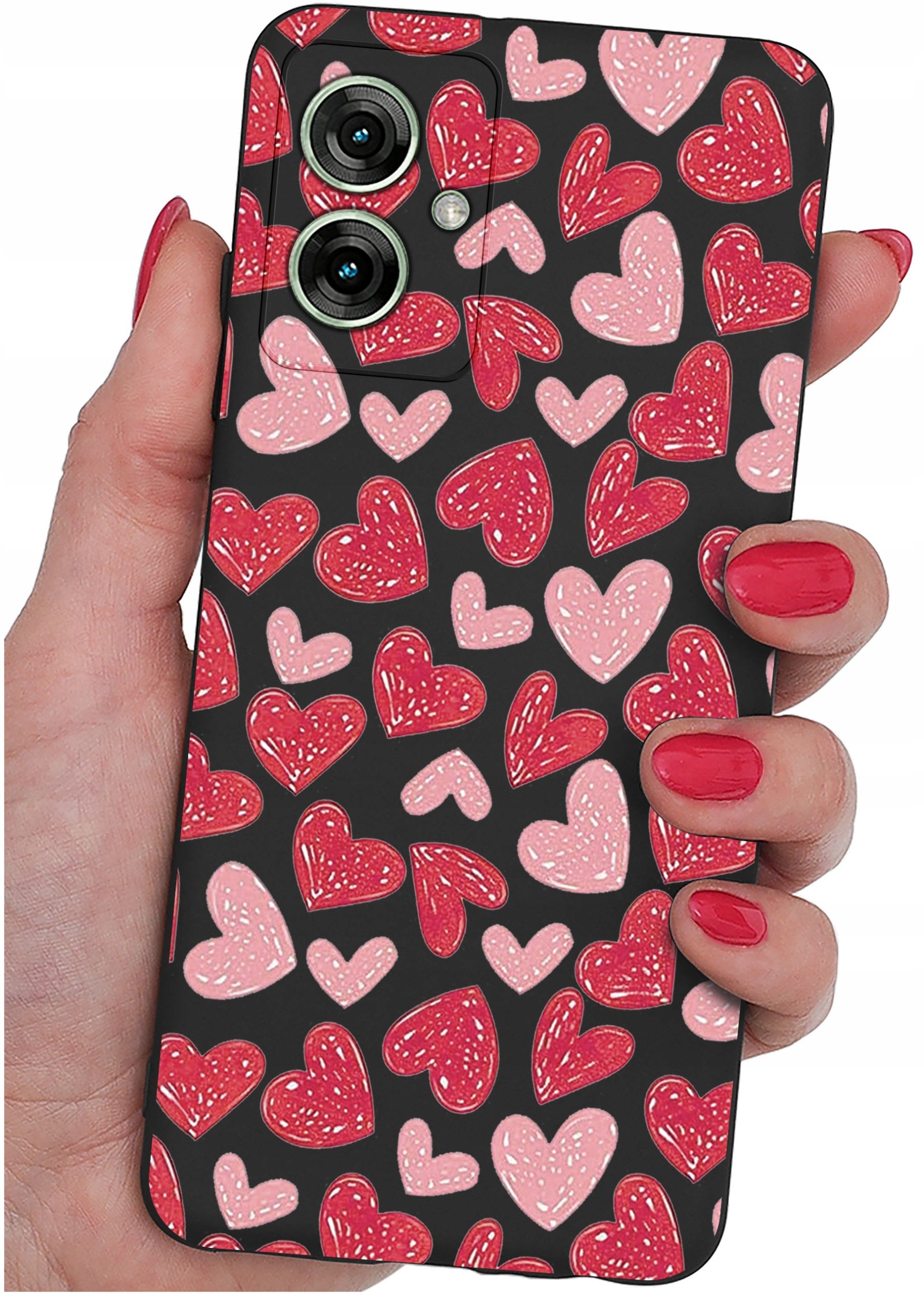 Etui do Motorola Moto G55 5G WZORY |SILIKONOWE MATT CASE + SZKŁO 9H