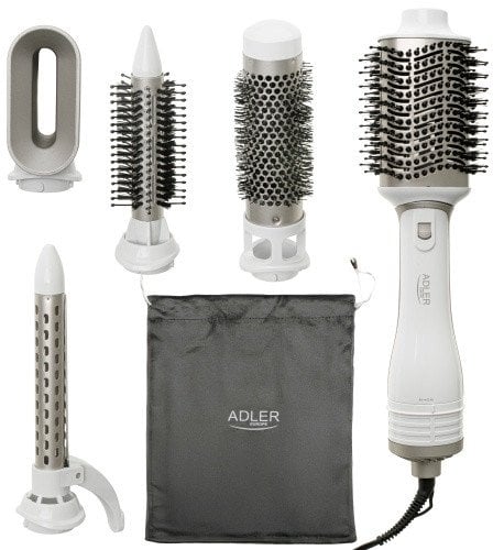 AD 2027 white champagne Lokówko-suszarka 5 w 1 - 1200w - 5 nasadek