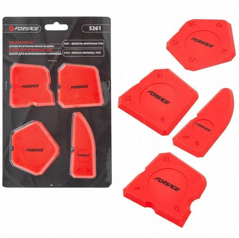 Zestaw szpatułek do usuwania nadmiaru silikonu/uszczelniacza