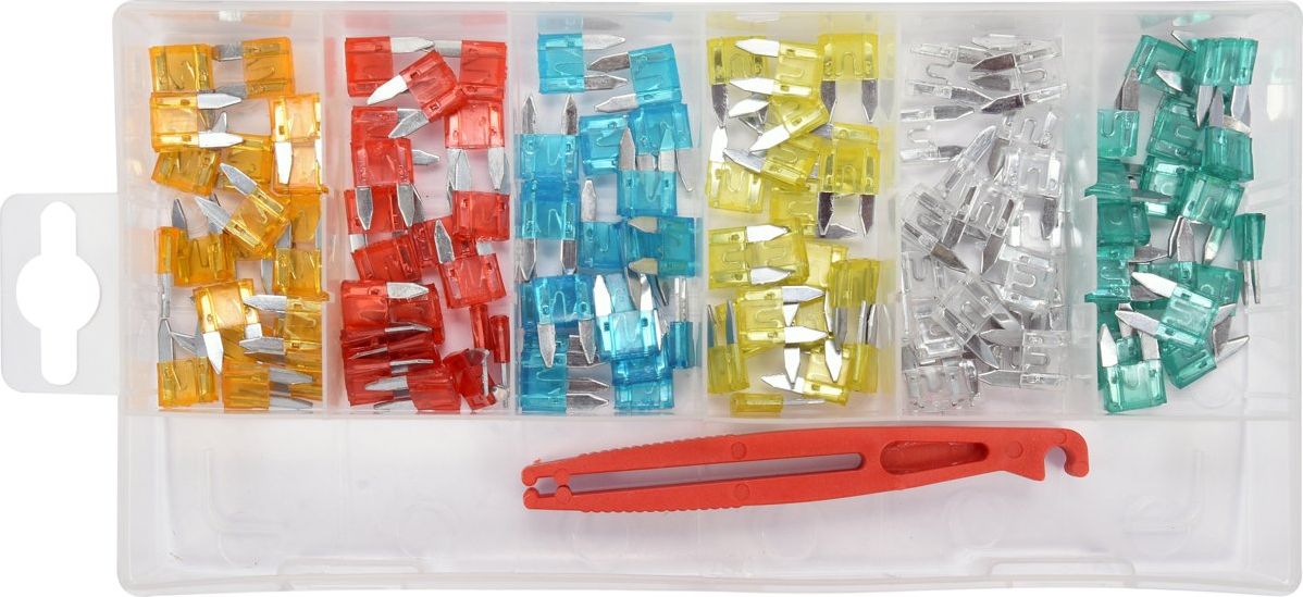 Yato zestaw bezpieczników płytkowych mini 121 elementów (YT-83143)