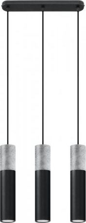 Lampa wisząca Sollux Lampa wisząca BORGIO 3L czarny