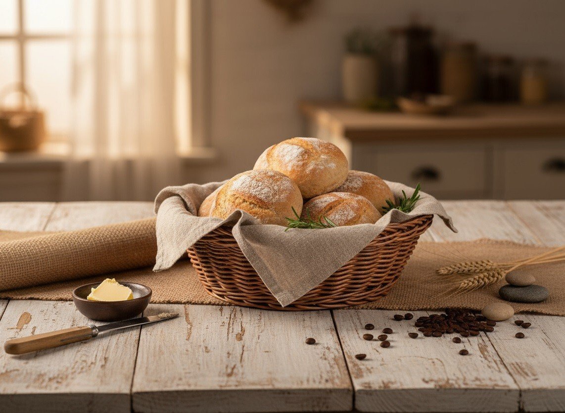 Koszyk okrągły 20 cm Sino brązowy