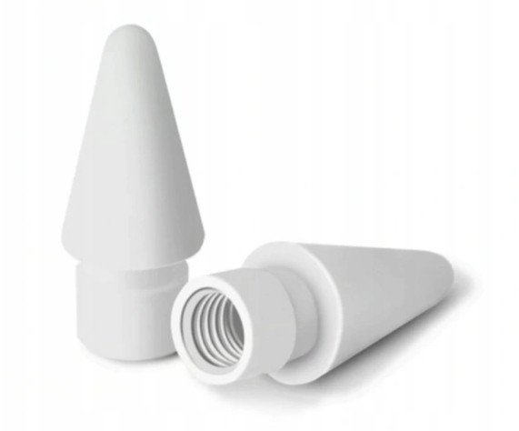 QIKTECH Wymienna Końcówka do Apple Pencil 1 i 2 generacji PENCIL Tips iPad (biała)