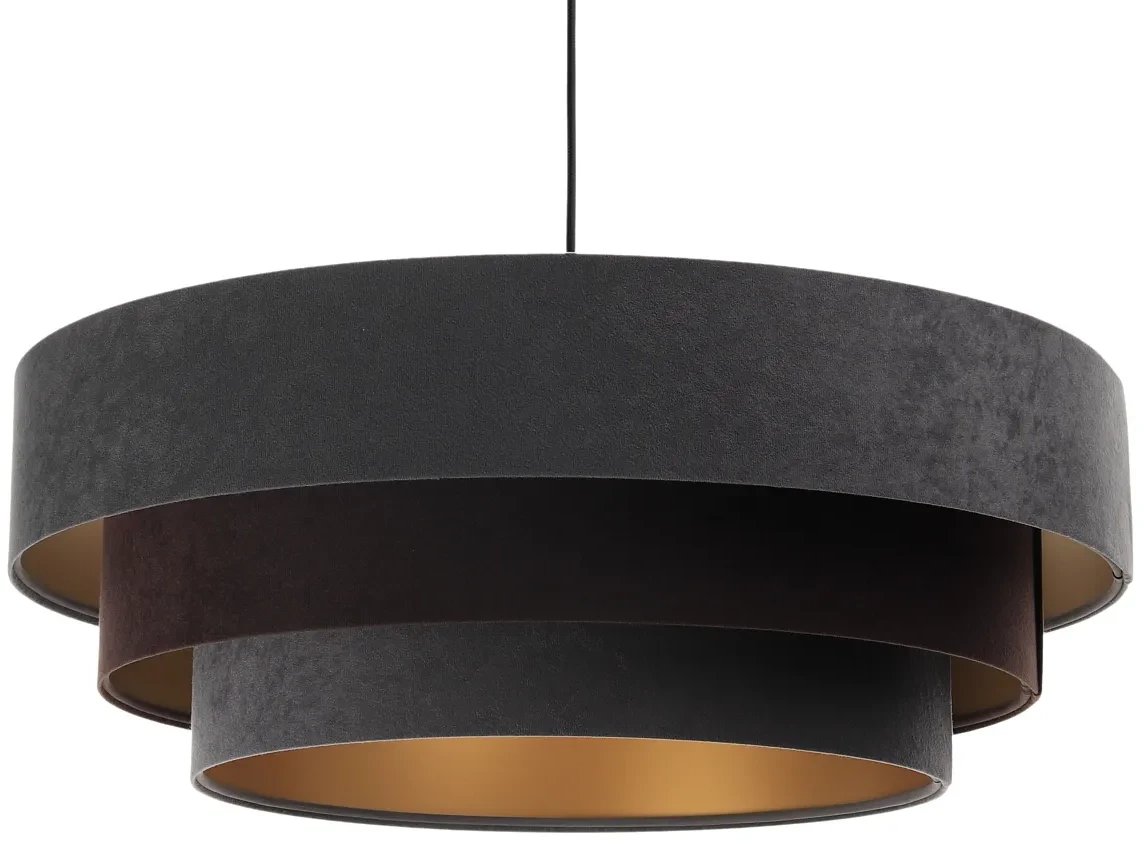 Lampa wisząca TRIO MIX grafitowa/brązowa/złota BPS KONCEPT