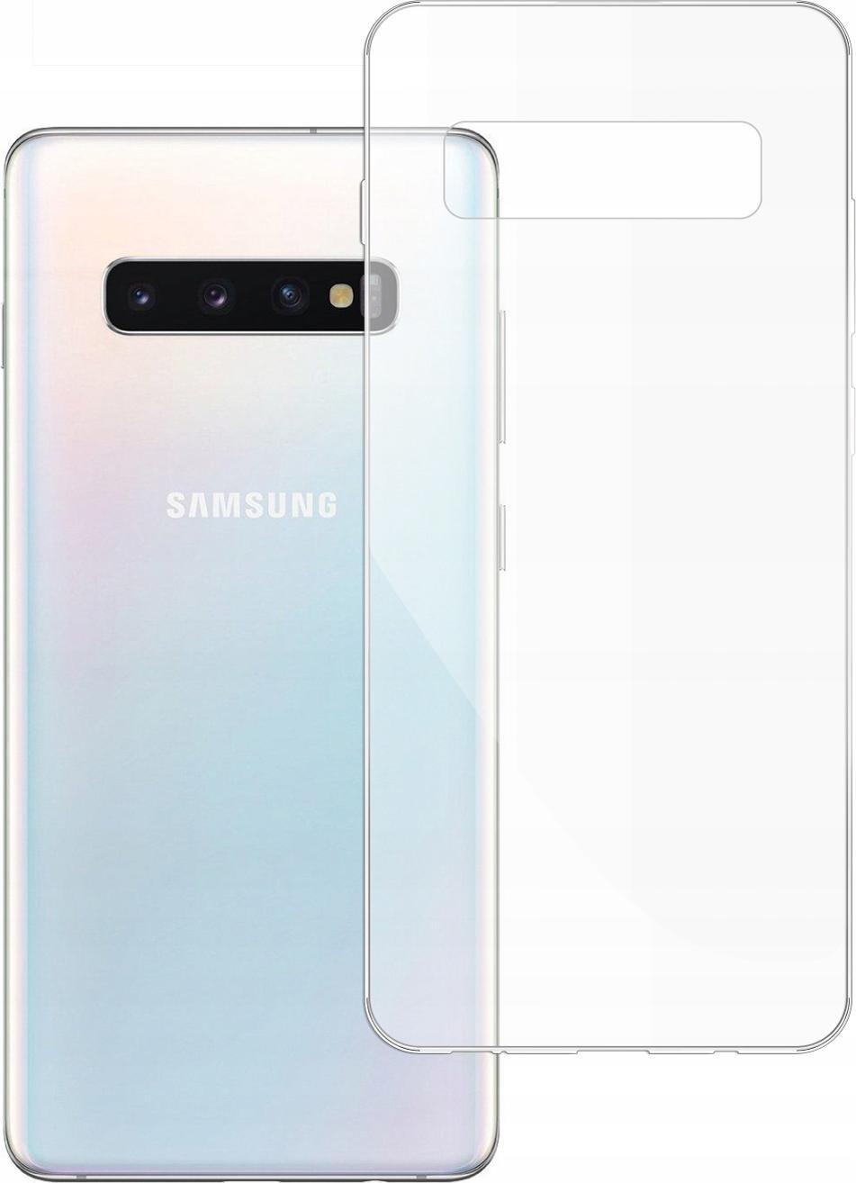 etumi Etui Do Samsung Galaxy S10 Plus Gumowe Slim Clear Pokrowiec Ochronny / Futerał Obudowa / Ochrona Clear Cover Bezbarwne Slim Case0043