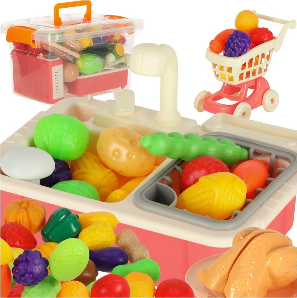 Zlew kuchenny warzywa owoce do krojenia 54 el.