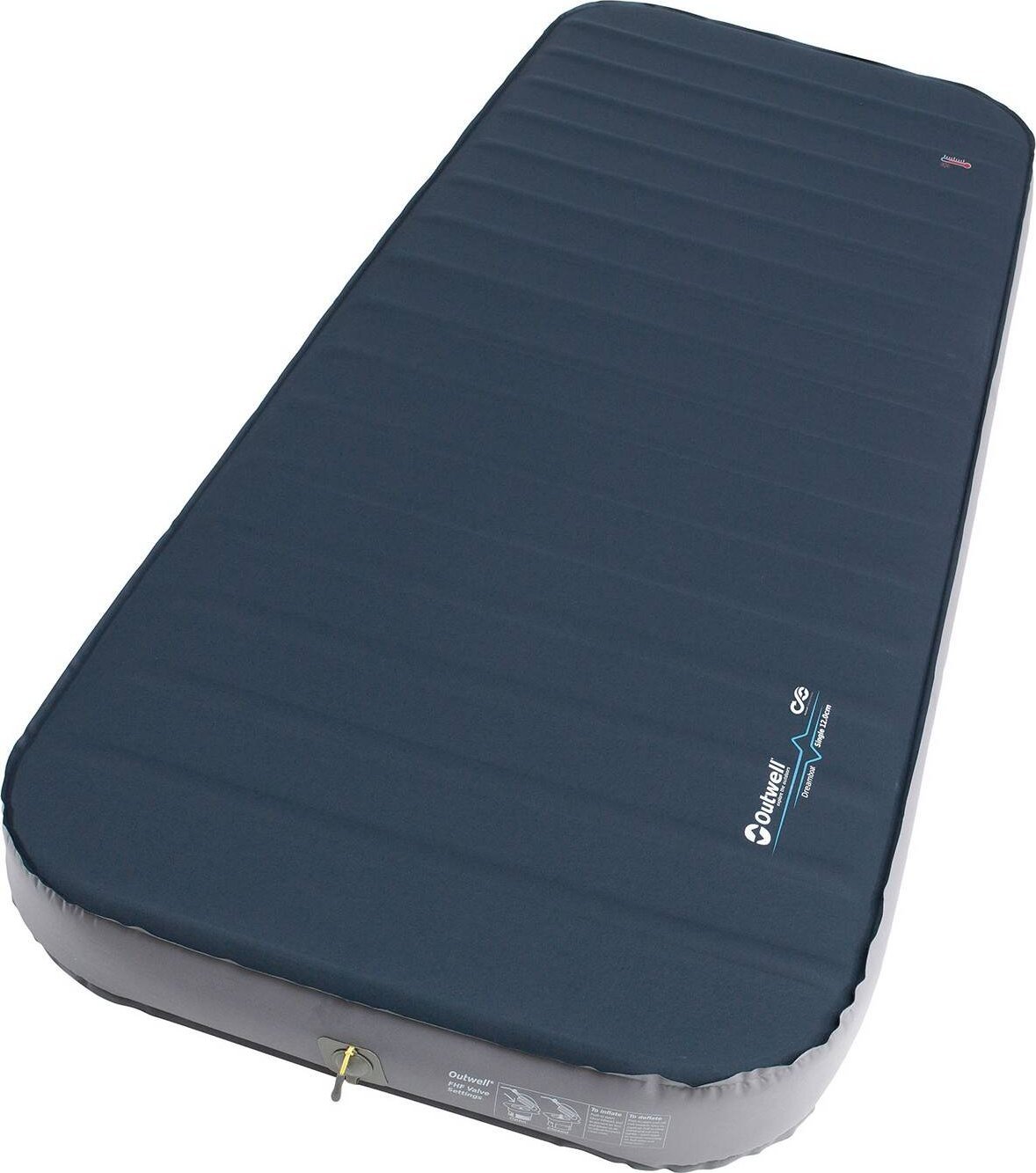 Outwell Mata samopompująca Outwell Dreamboat Single 12.0 cm - night blue Uniwersalny