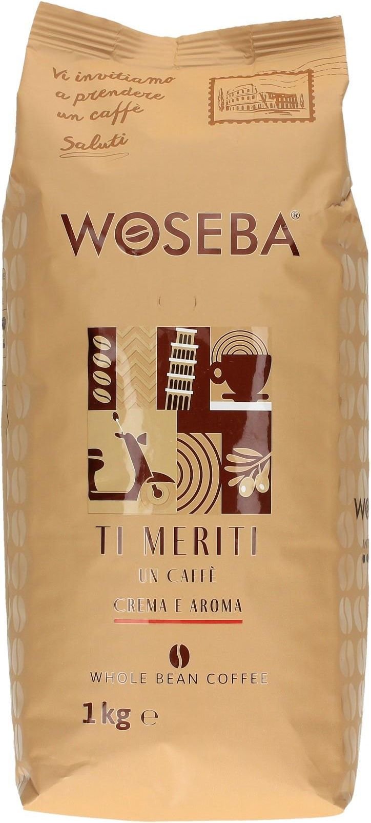 Kawa ziarnista Woseba Ti Meriti Crema e Aroma 1 kg