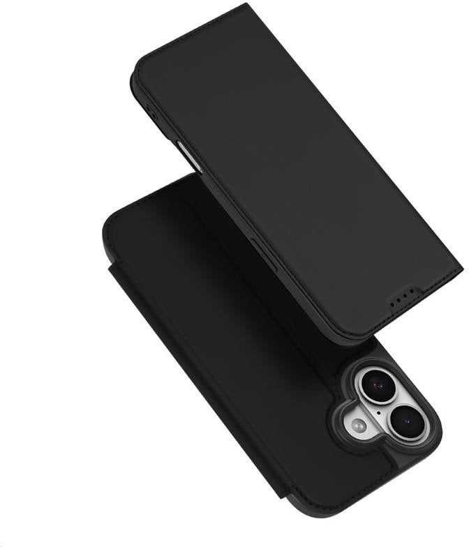 Etui Dux Ducis Skin Pro na iPhone 17 z klapką i miejscem na kartę - czarne