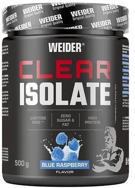 Weider - Białko Clear Isolate, Niebieska Malina, Proszek 500g