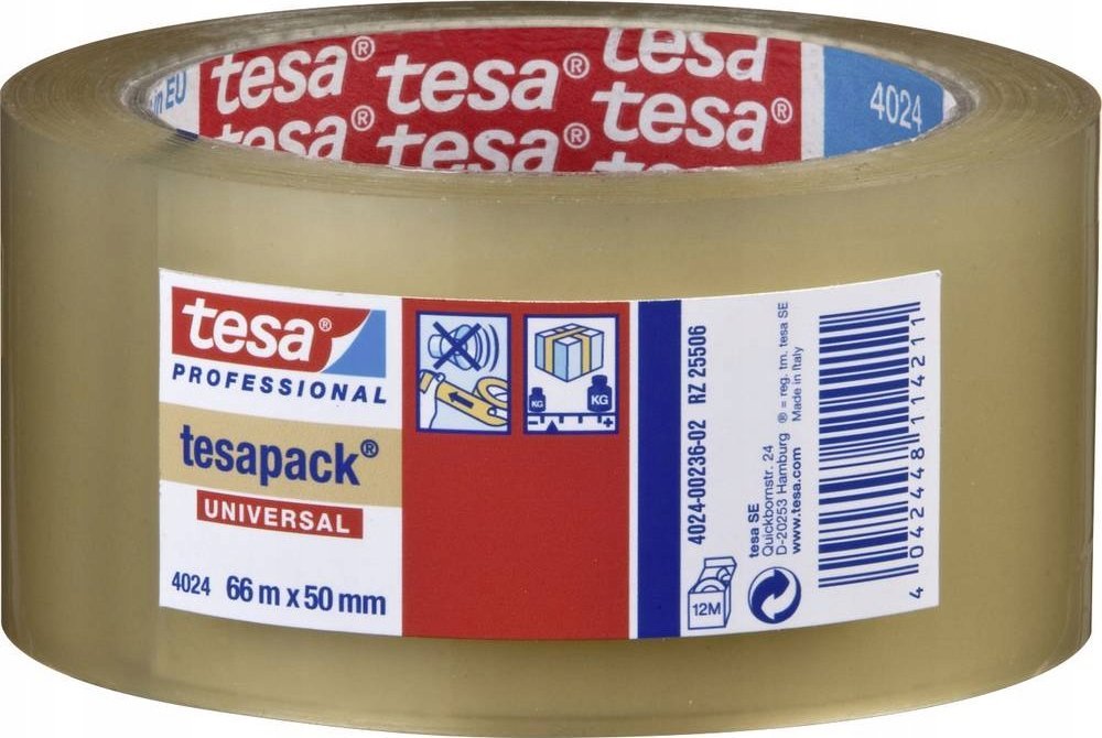 Tesa Packband 66m x 50mm Universal przezroczysty 04024