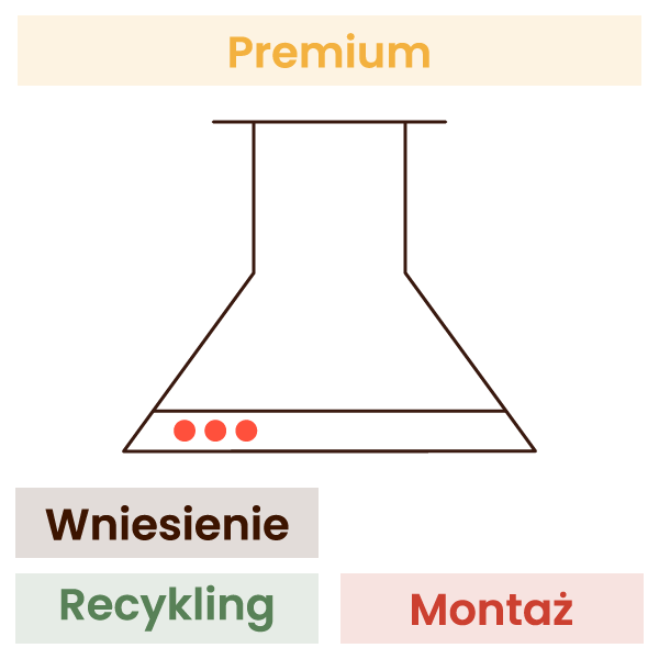 Montaż okapu ściennego KOMFORT