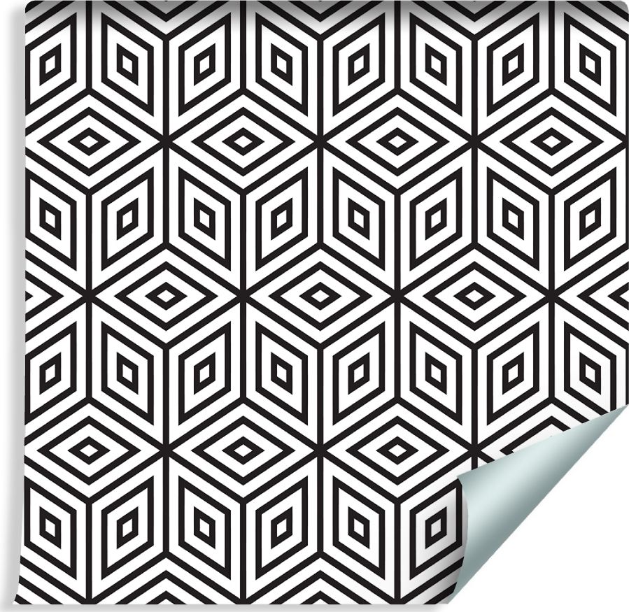 Muralo Tapeta GEOMETRYCZNA - Sześciany i Romby