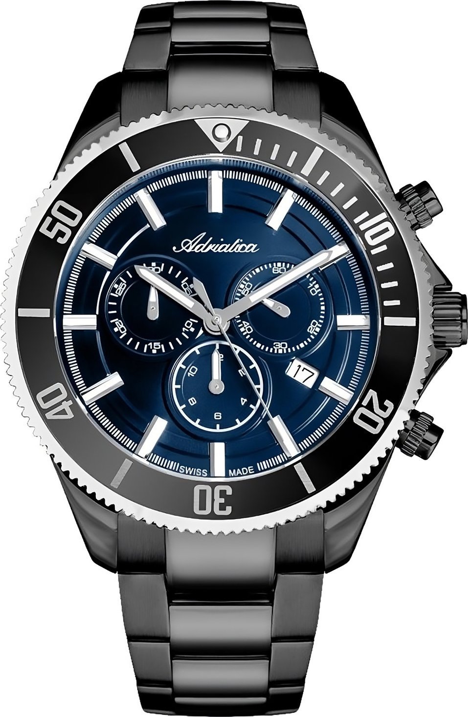 Zegarek Adriatica Zegarek męski Adriatica A1139.S115CHN szary