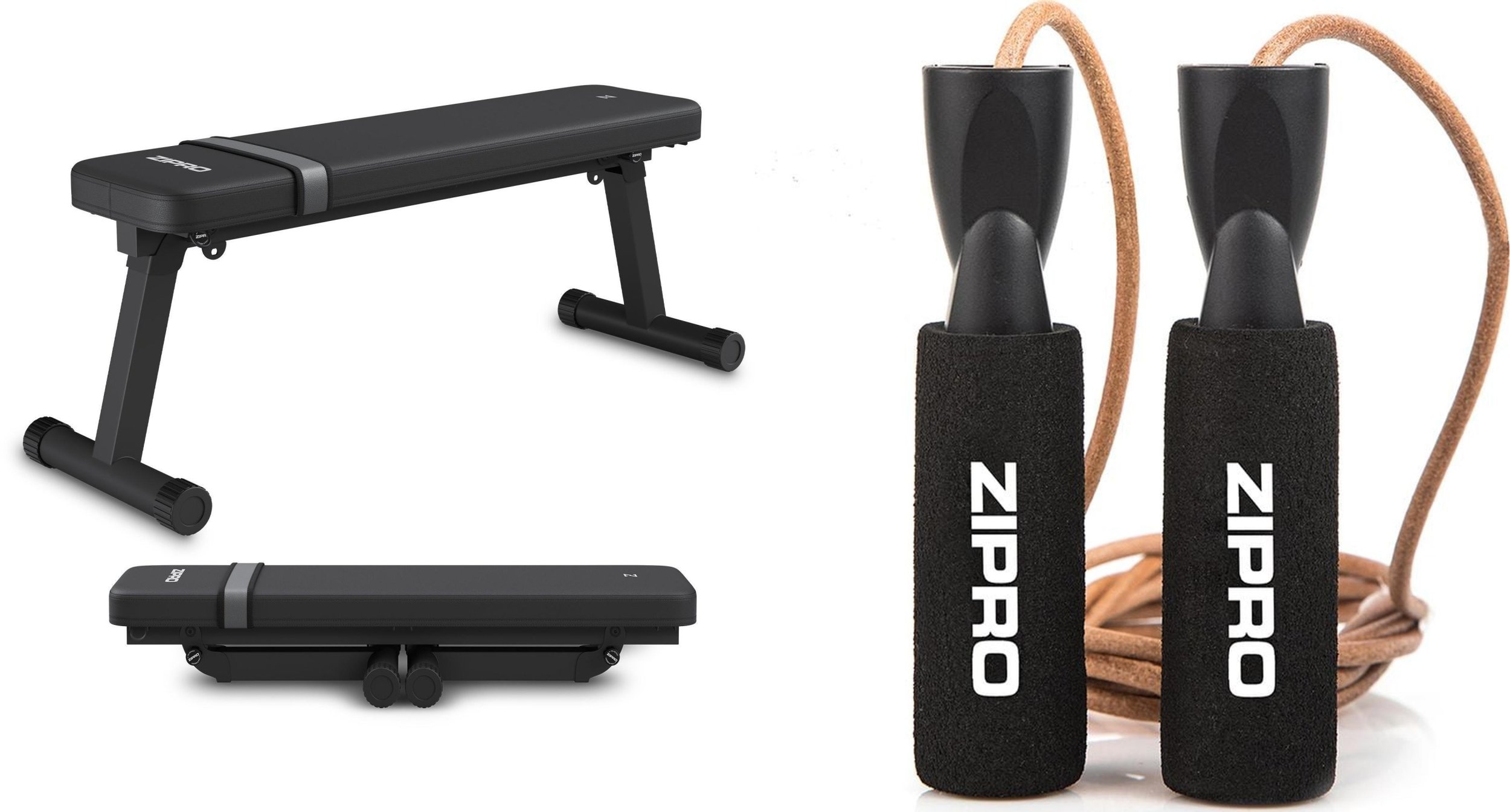 Zipro Ławka do ćwiczeń Zipro Plank + Skakanka Zipro
