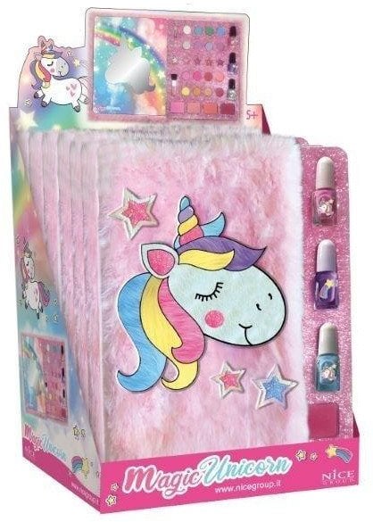 Make up pamiętnik okładka futerkowa Jednorożec