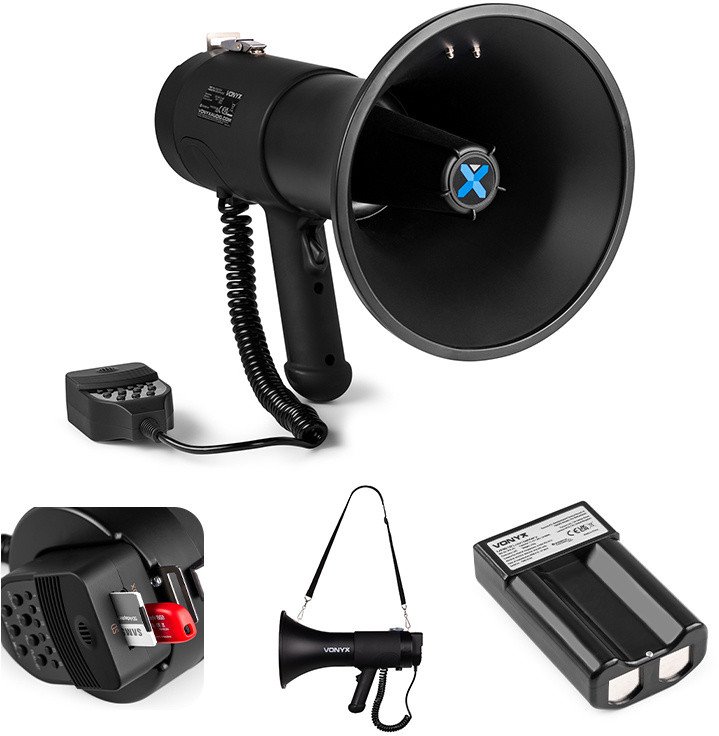 Megafon Vonyx MEG075 75W Czarny Matowy one size