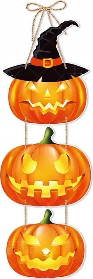 Korbi ZAWIESZKA HALLOWEEN DEKORACJA NA DRZWI WISZĄCA DYNIA NA ŚCIANĘ FIRANKĘ 5