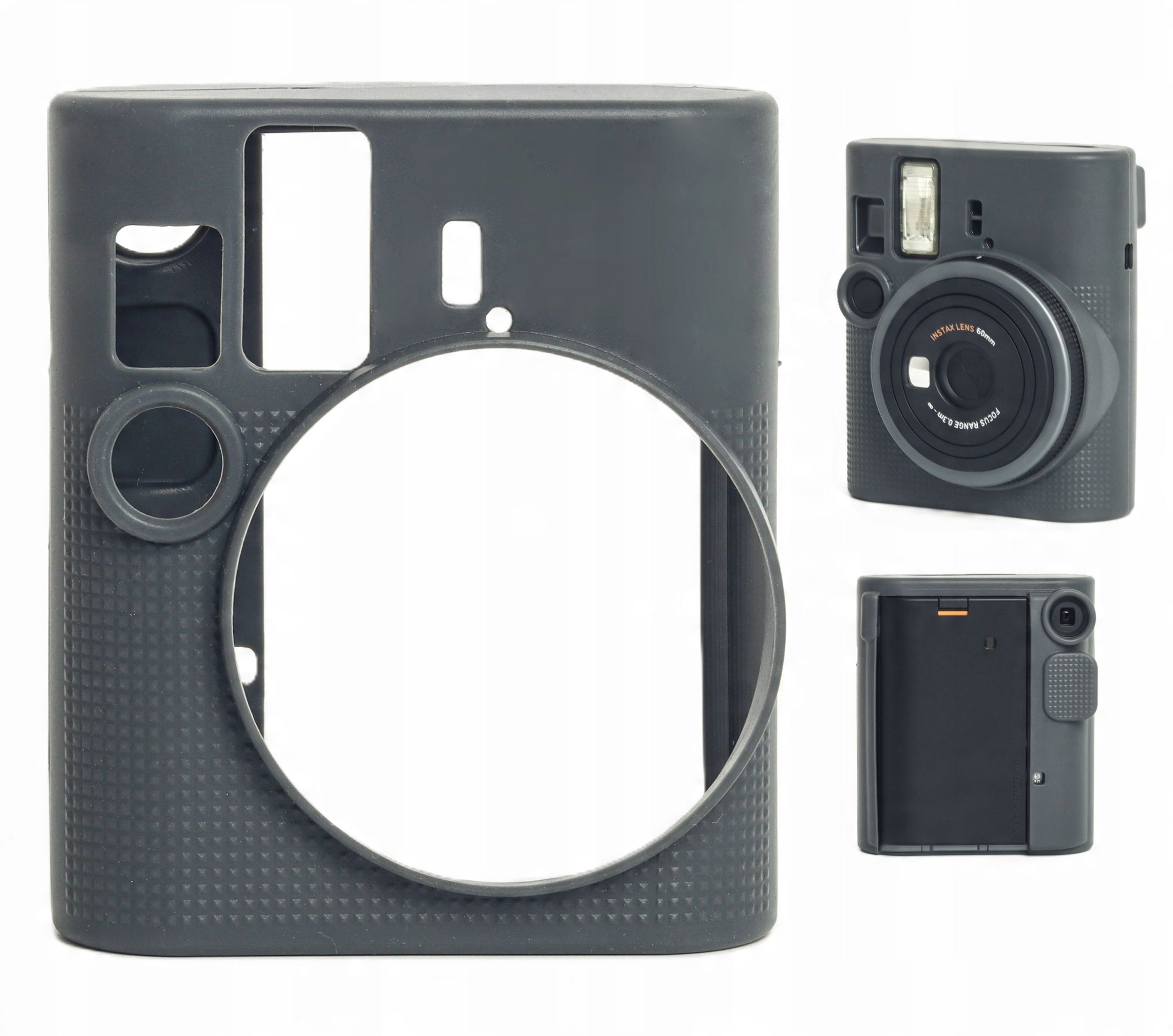 Futerał Etui Pokrowiec Case Osłona Silikon Do Fuji Fujifilm Instax Mini 41 / Szary