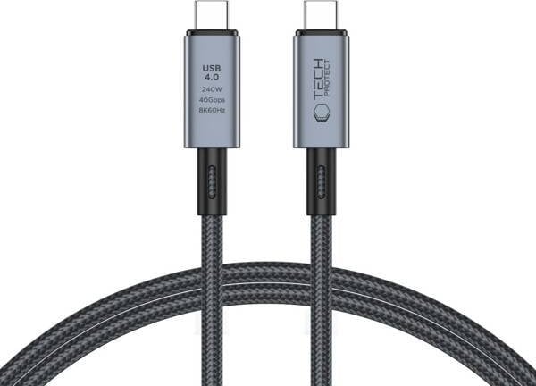 Kabel USB Tech-Protect USB-C - USB-C 1 m Czarny (5906302308989)