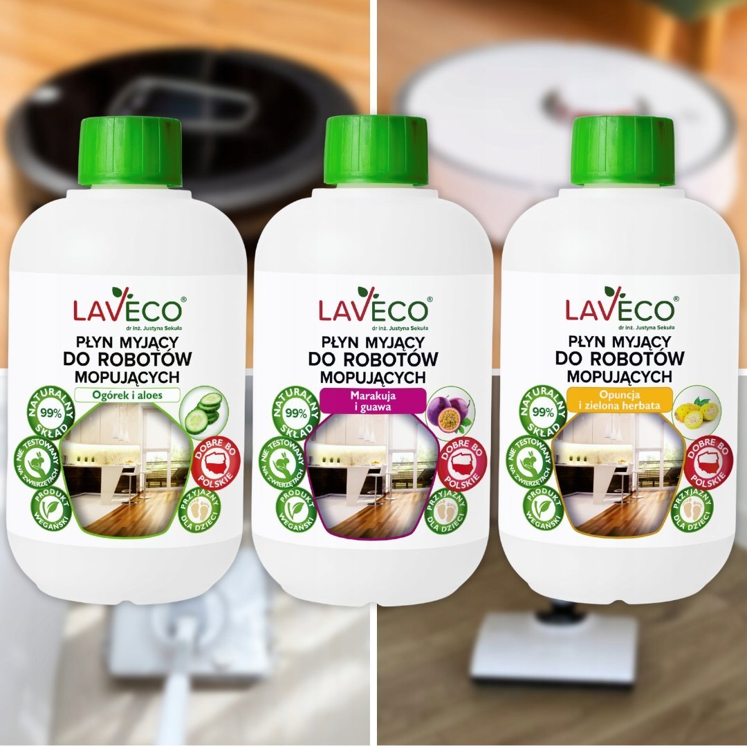 LAVECO 3 x Płyn myjący do robotów mopujących - LAVECO v2