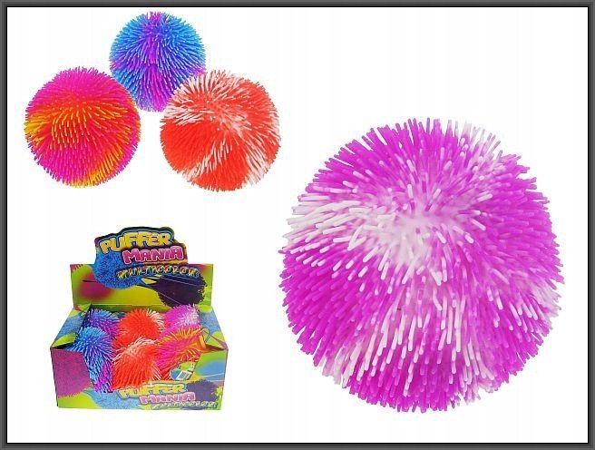 Piłka kolczatka multikolor 17cm 6/box 621676 97043